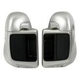 HR3 Silver Fortune Vented Lower Fairing Kit With 6.5" Speaker Pods For Harley Touring models 2014-2024